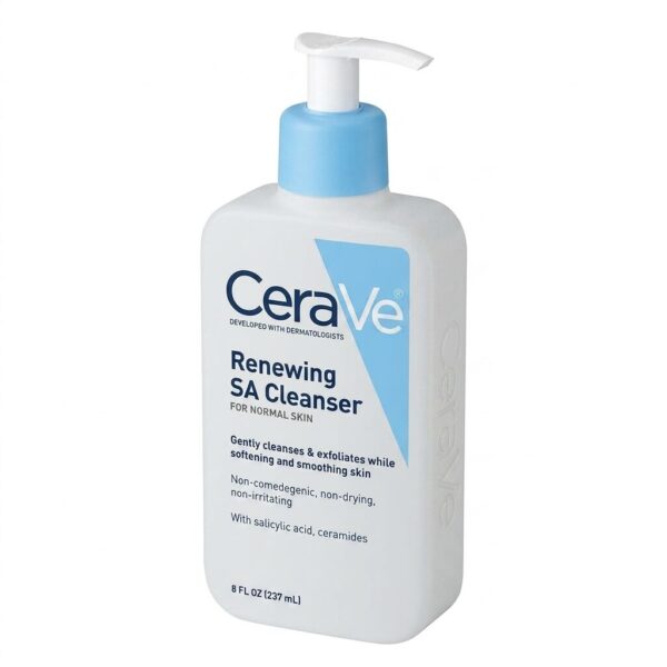 CeraVe Renewing SA Cleanser - Salicylic Acid Exfoliating Face Wash