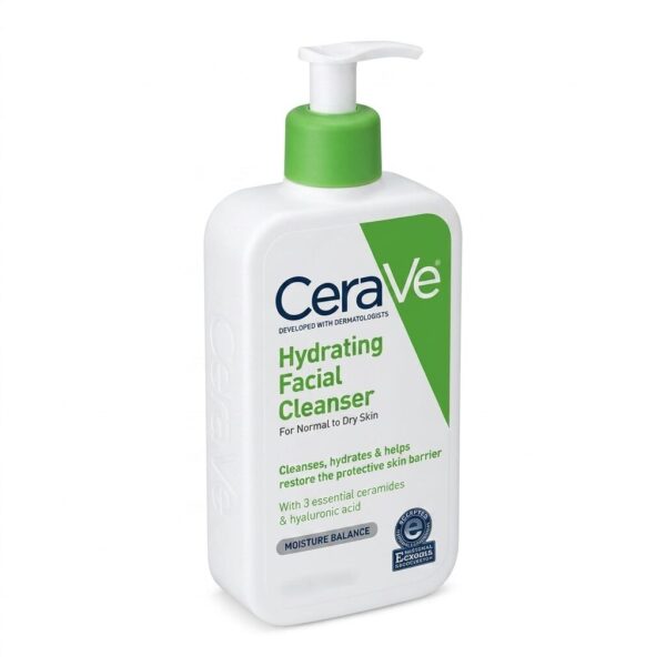 CeraVe Hydrating Facial Cleanser - Non-Foaming Face Wash for Normal to Dry Skin