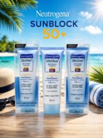 Neutrogena Ultra Sheer Dry-Touch Sunblock SPF 50+ is a lightweight, non-greasy sunscreen - Image 2